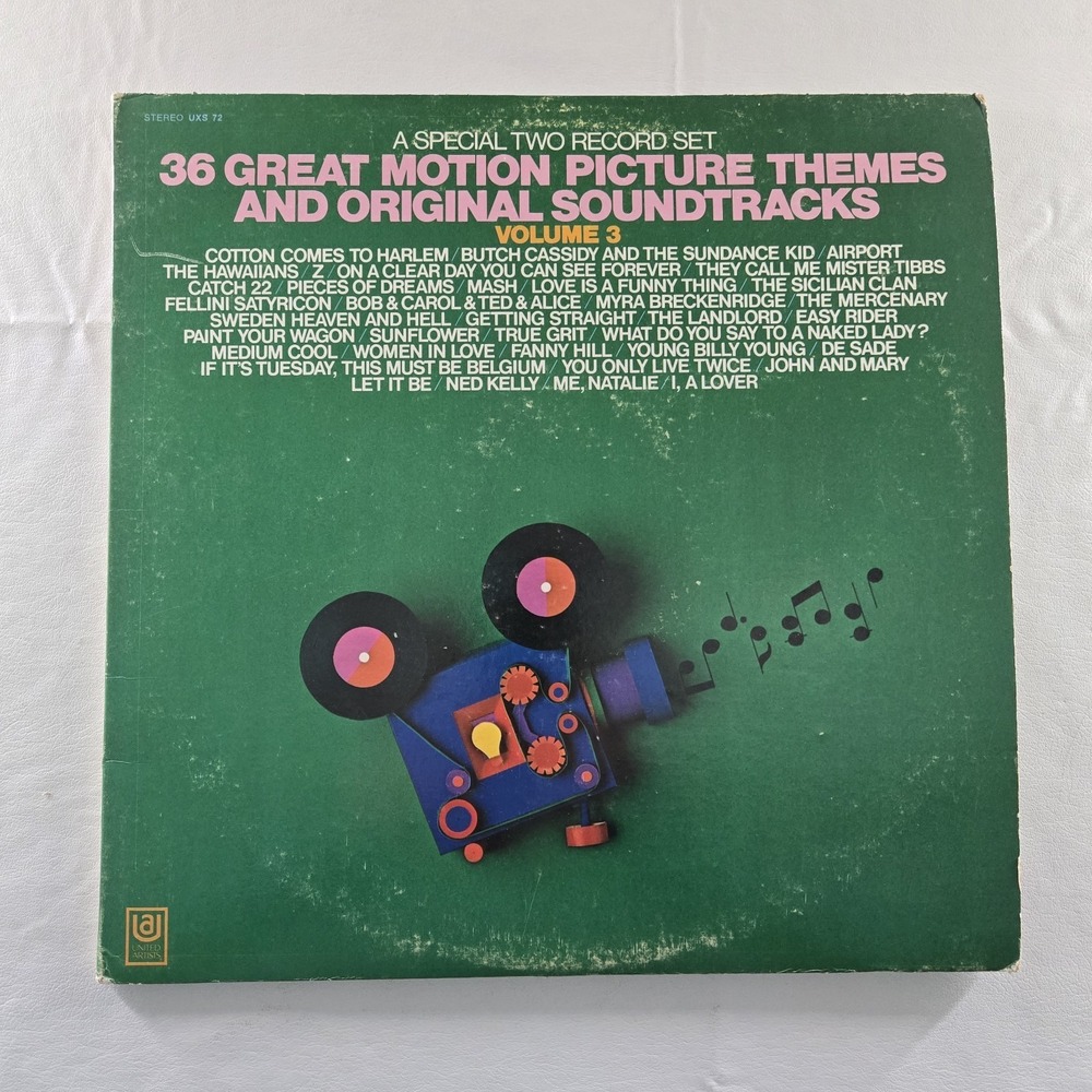 36 Great Motion Picture Themes‎ And Original Soundtracks: Vol. 3  2LP Vinyl VG